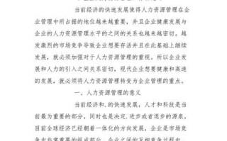 企业人力资源招聘论文，企业人力资源招聘论文范文