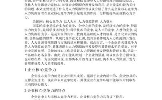 人才资源知识论文，人才管理论文借鉴文献