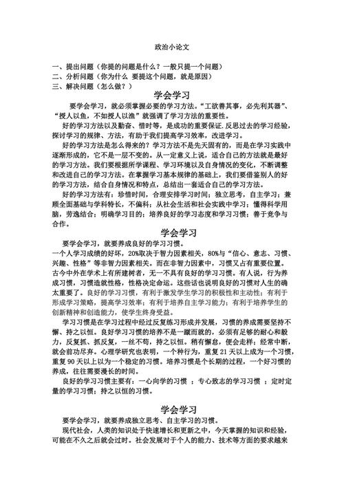 政策分析小论文怎么写，政策分析小论文怎么写的-第1张图片-优浩百科