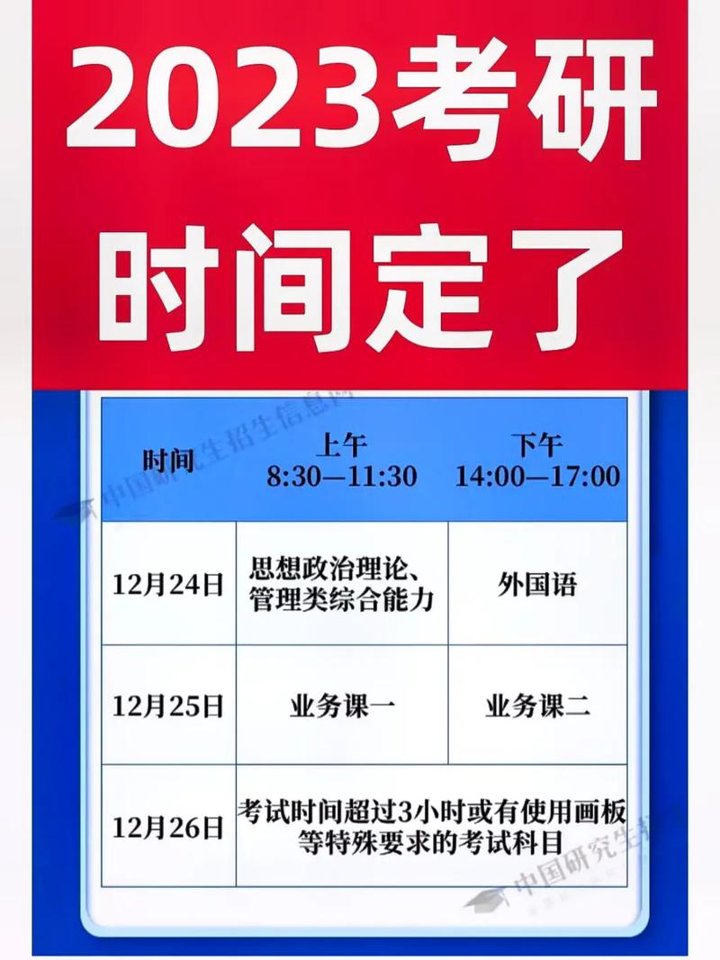 考研一般什么时间考试，考研一般什么时间考试啊-第4张图片-优浩百科