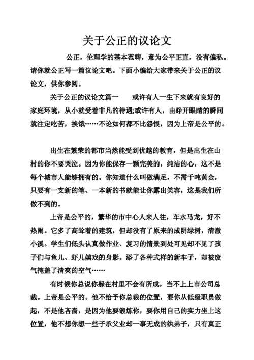 公正政策分析论文，公正论文300字-第3张图片-优浩百科